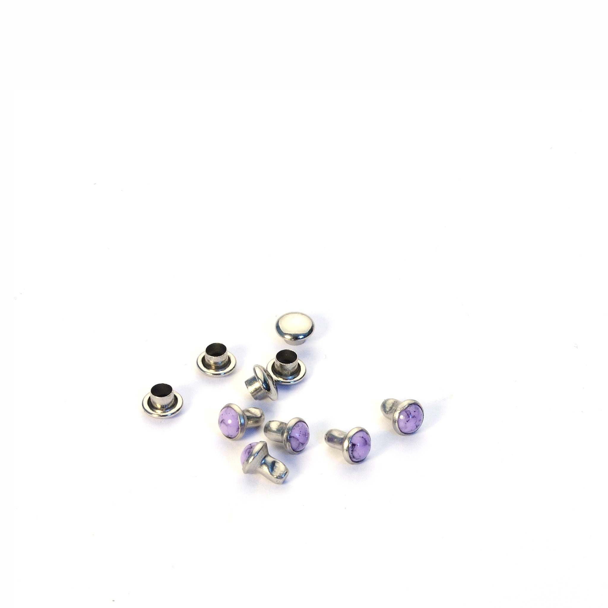 Resin Stone Decorative Round Rivets | identityleathercraft