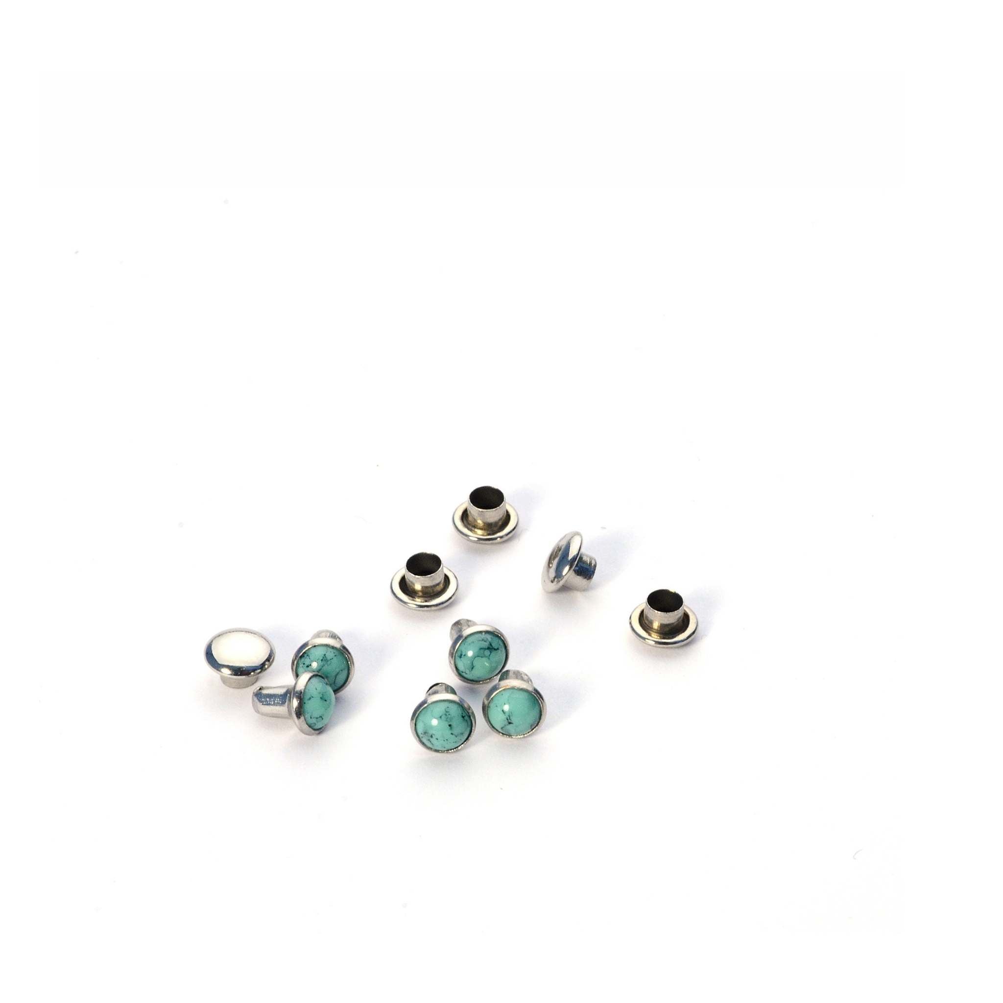 Resin Stone Decorative Round Rivets | identityleathercraft