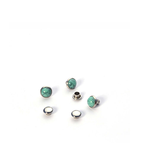 Resin Stone Decorative Round Rivets | identityleathercraft