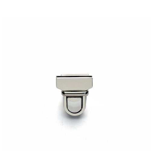 Load image into Gallery viewer, Small Polished Nickel Tuck Lock Clasp from Identity Leathercraft
