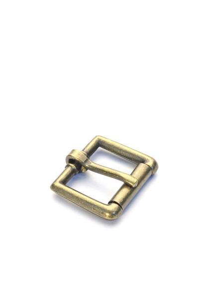 Antique Brass roller strap buckles from Identity Leathercraft