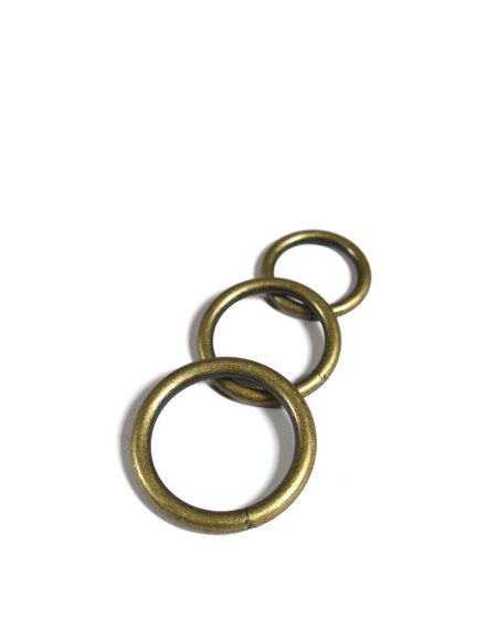 Antique Brass 'O' Rings from Identity Leathercraft
