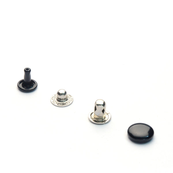 Black Multi-Purpose Snaps (Line 16/Segma Style Press Studs) from Identity Leathercraft