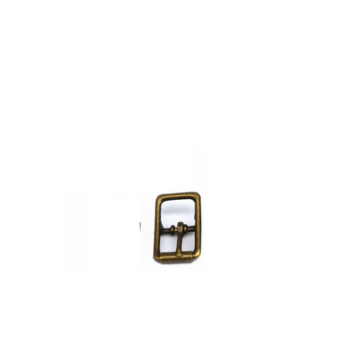 Load image into Gallery viewer, 16mm Antique Brass Centre Bar Strap Roller Buckle from Identity Leathercraft

