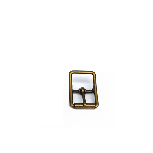 Load image into Gallery viewer, 25mm Antique Brass Centre Bar Strap Roller Buckle from Identity Leathercraft
