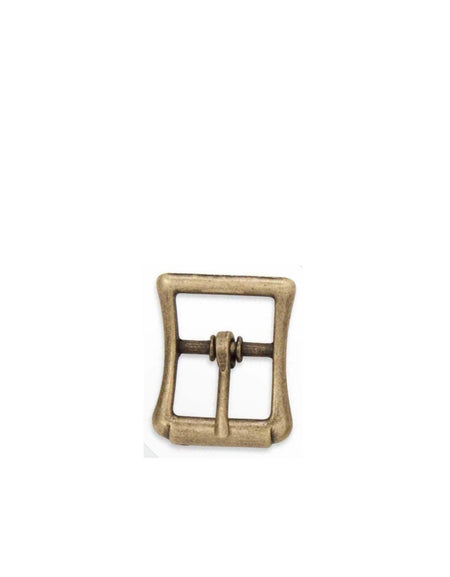 Small strap buckles from Identity Leathercraft in Antique Brass finish