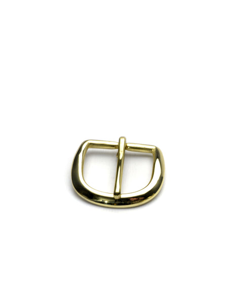 32mm Heel Bar Rounded Buckle Solid Brass