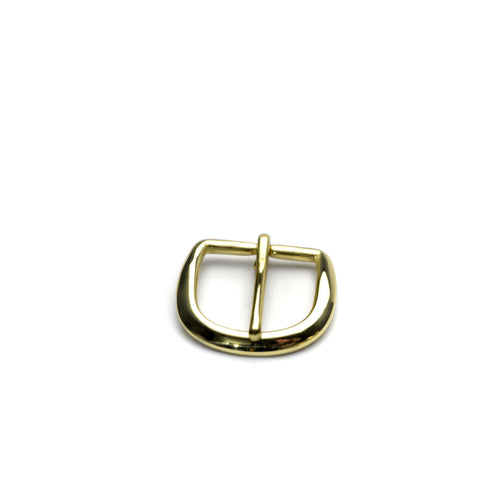 Load image into Gallery viewer, 32mm Heel Bar Rounded Buckle Solid Brass

