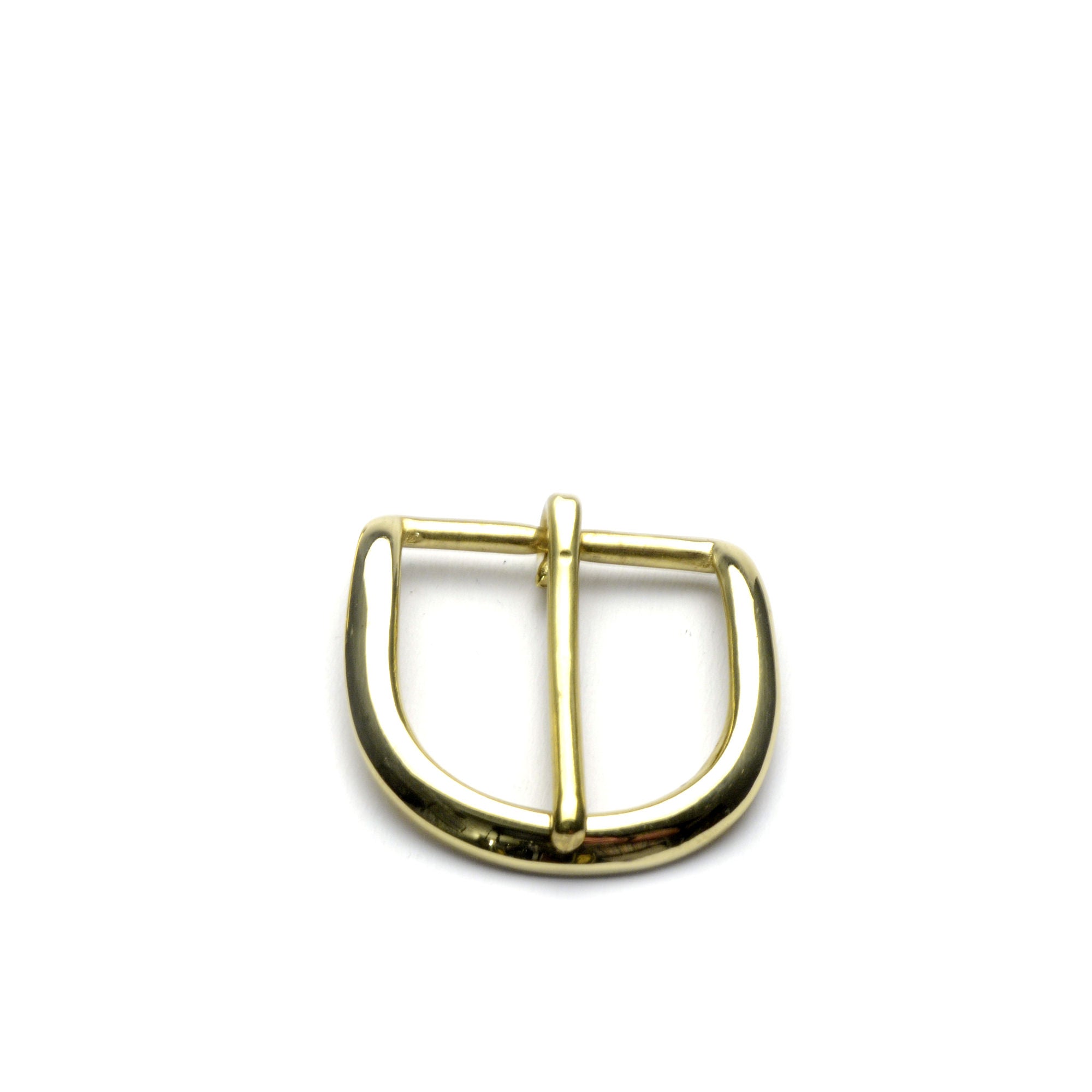 38mm Heel Bar Rounded Buckle Solid Brass