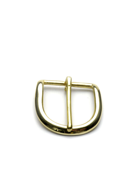 38mm Heel Bar Rounded Buckle Solid Brass
