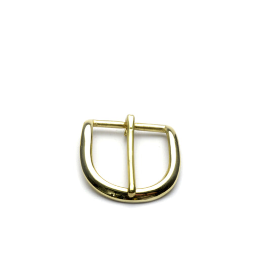 Load image into Gallery viewer, 38mm Heel Bar Rounded Buckle Solid Brass
