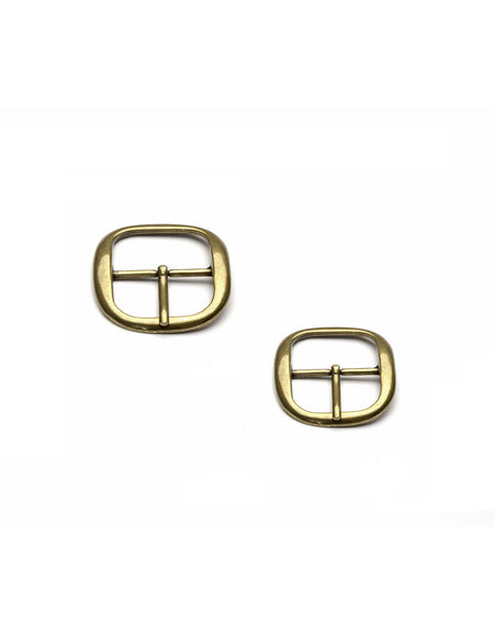 Econo Centre Bar Buckle - Antique Brass  Finish from Identity Leathercraft