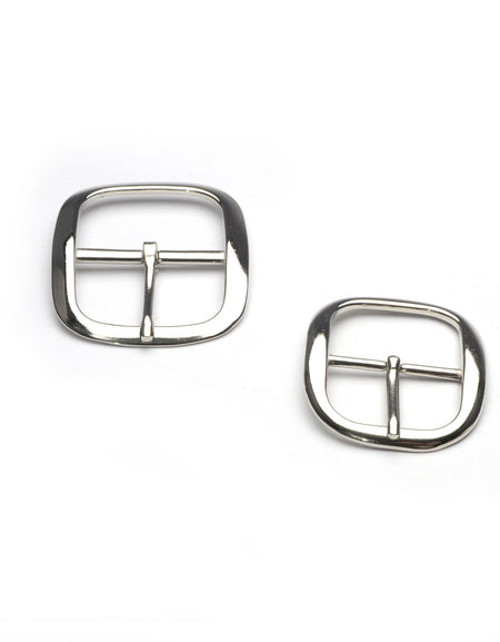 Econo Centre Bar Buckle - Nickel  Finish from Identity Leathercraft