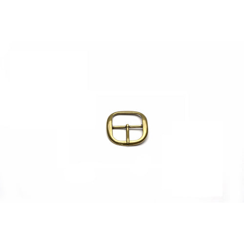 Load image into Gallery viewer, 32mm Econo Centre Bar Buckle - Antique Brass  Finish from Identity Leathercraft

