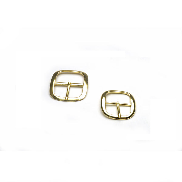 Econo Centre Bar Buckle - Brass Finish from Identity Leathercraft