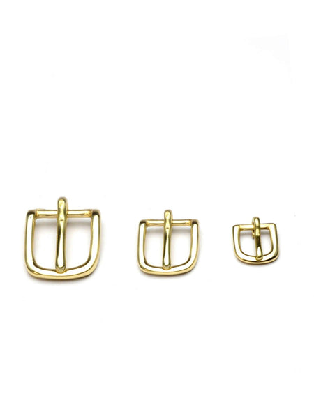 Bridle Buckle - Heel Bar Strap Buckle Brass Plate