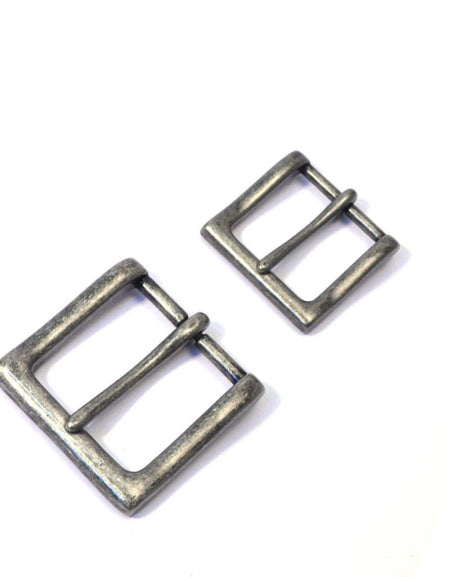Antique Nickel aged look belt buckle for leathercraft