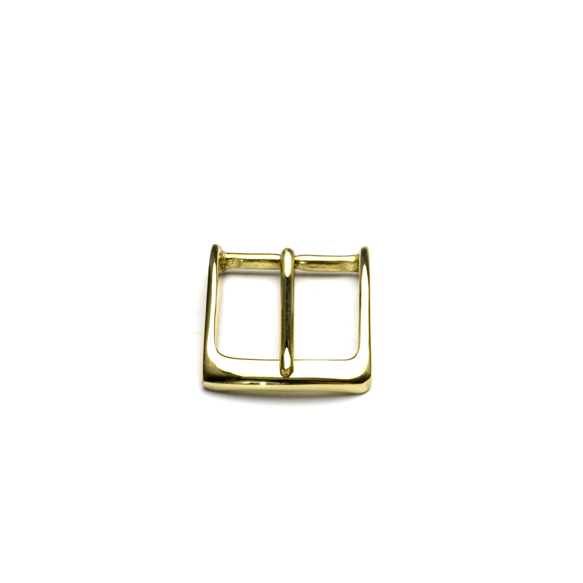 32mm Solid Brass Midtown Brass Belt Buckle from Identity Leathercraft