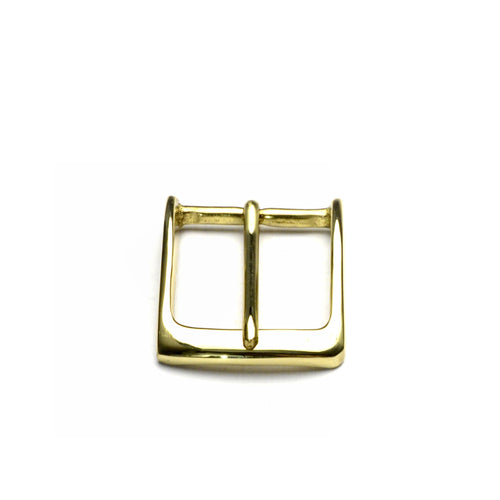 Load image into Gallery viewer, 38mm Solid Brass Midtown Brass Belt Buckle from Identity Leathercraft
