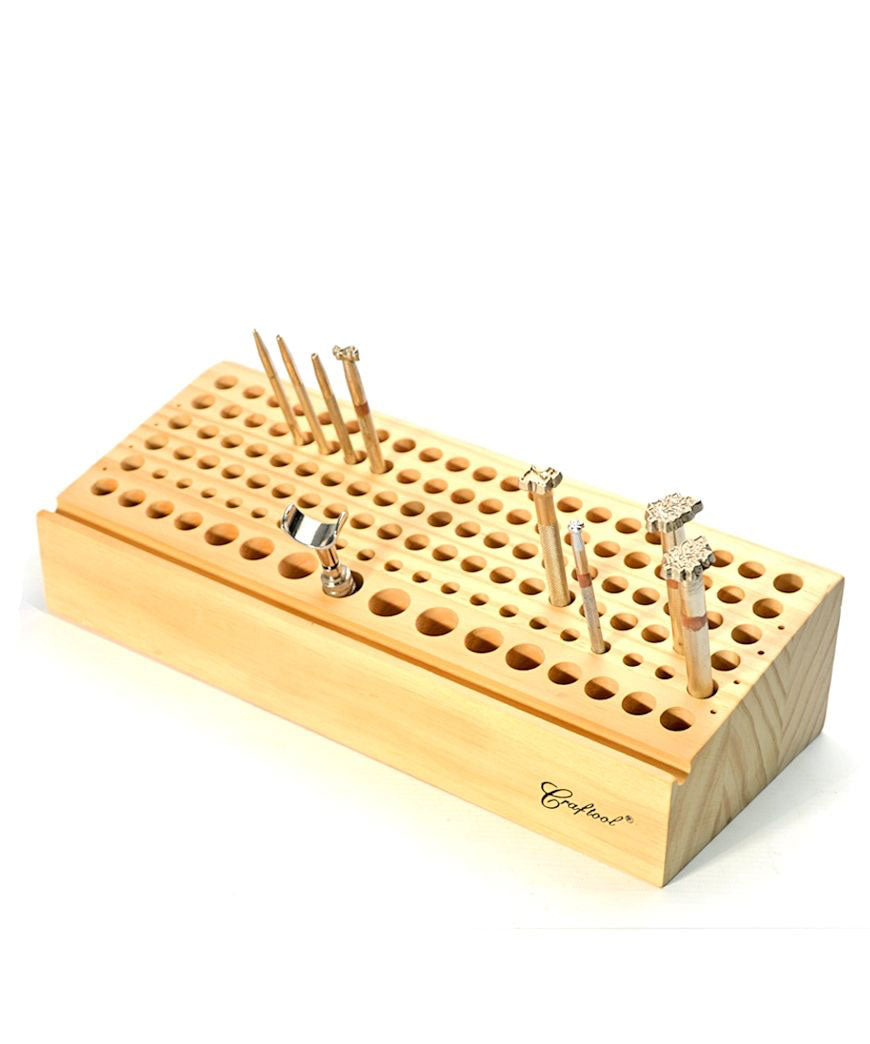 Wooden Craft Tool Rack | identityleathercraft