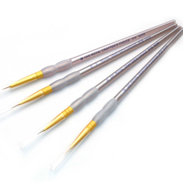 Taklon Fine Detail Paint Brush Set from Identity Leathercraft