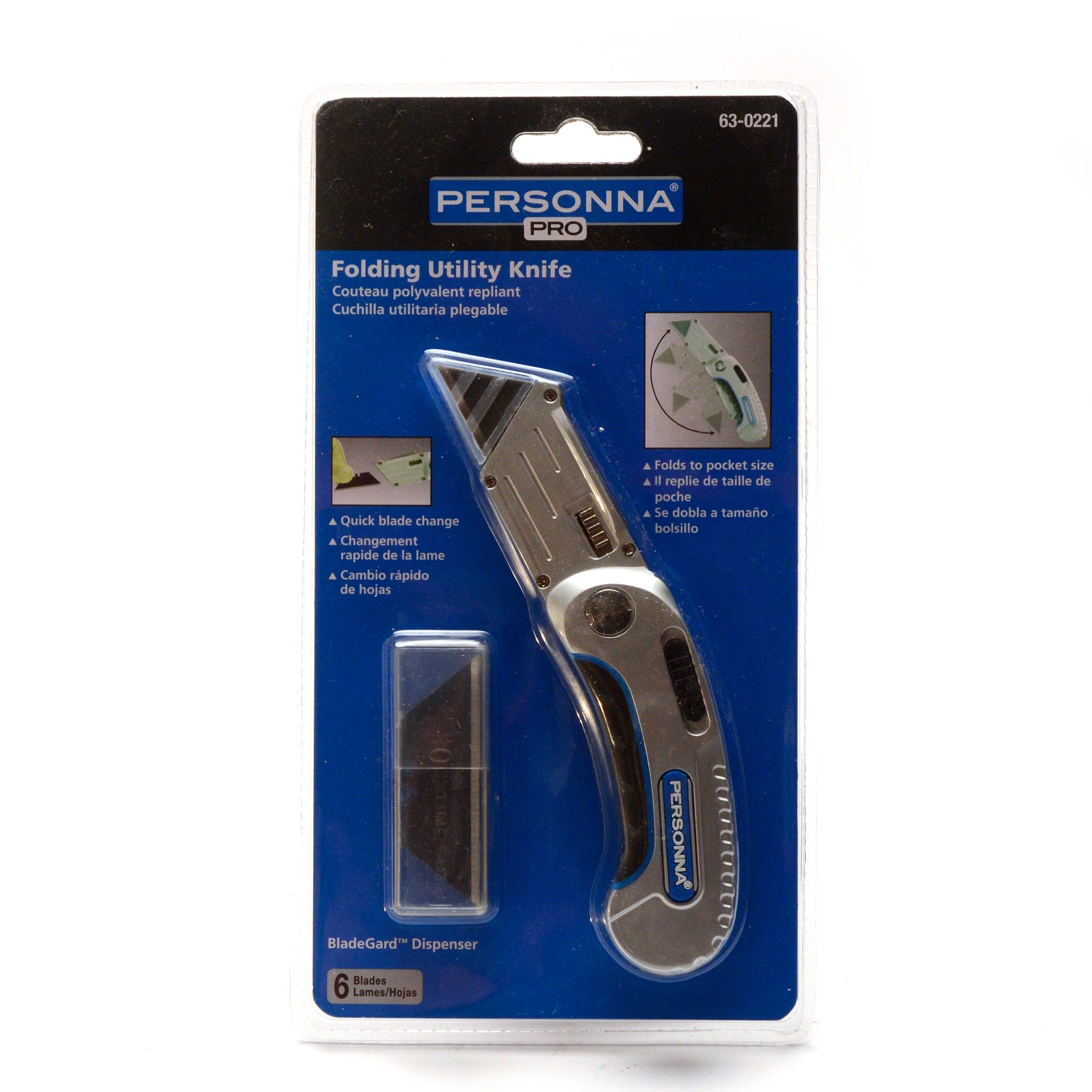 Personna® Folding Utility Knife from Identity Leathercraft