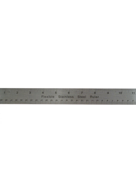 Cork Back Non-Slip Metal Ruler from Identity Leathercraft