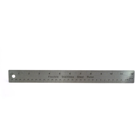 Cork Back Non-Slip Metal Ruler from Identity Leathercraft