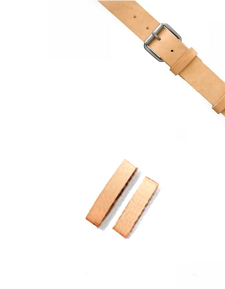 25mm Natural Veg Tan Leather Strap or Belt Keepers