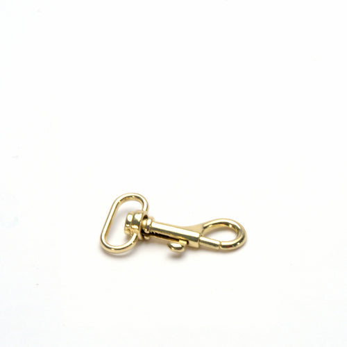 Load image into Gallery viewer, 16mm Bag/All Purpose Swivel Clip - Brass from Identity Leathercraft
