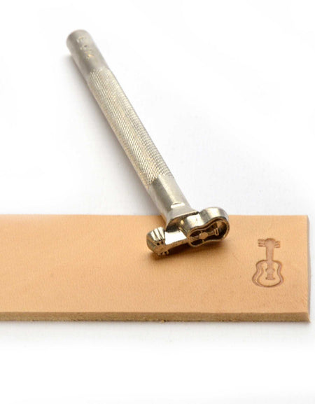 Guitar embossing stamp from Identity Leathercraft