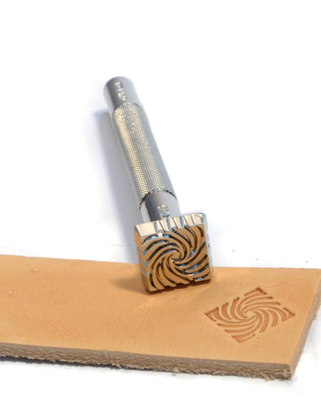 Square Swirl Craftool Stamp from Identity Leathercraft