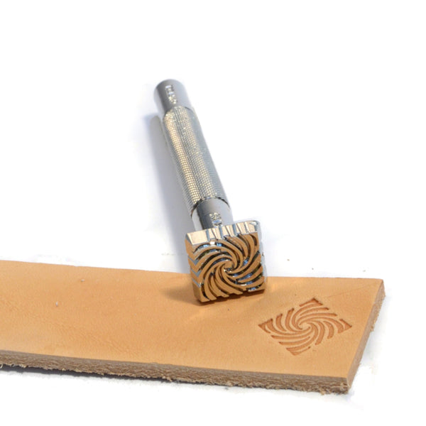 Square Swirl Craftool Stamp from Identity Leathercraft