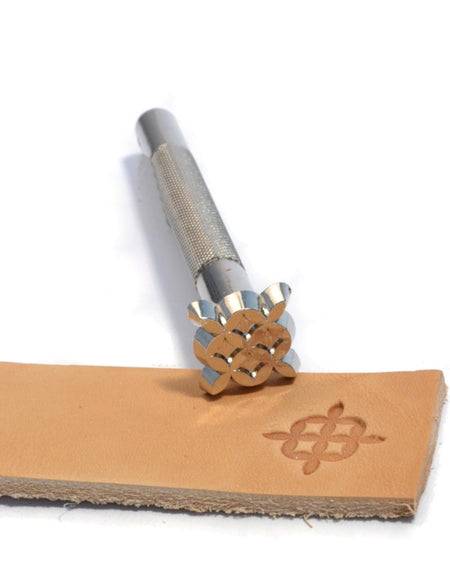 Geometric Small Petal Craftool Stamp from Identity Leathercraft