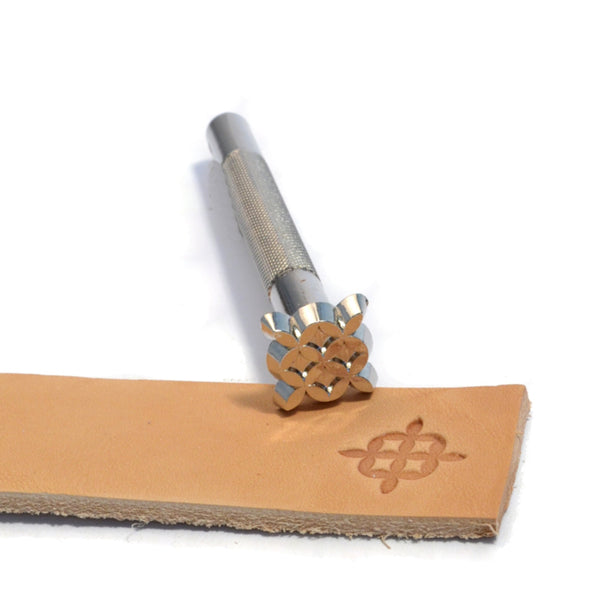 Geometric Small Petal Craftool Stamp from Identity Leathercraft