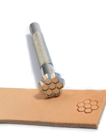 Honeycomb Geometric Craftool Stamp from Identity Leathercraft