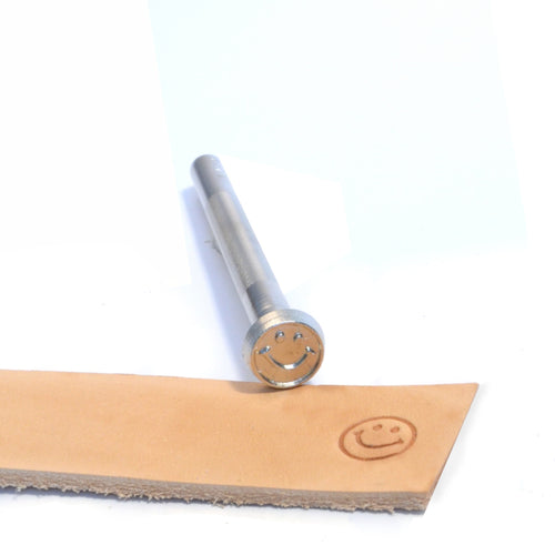 Load image into Gallery viewer, Happy Smiley Craftool Stamp from Identity Leathercraft
