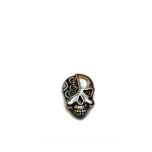 Load image into Gallery viewer, Gear Head Skull Concho from Identity Leathercraft

