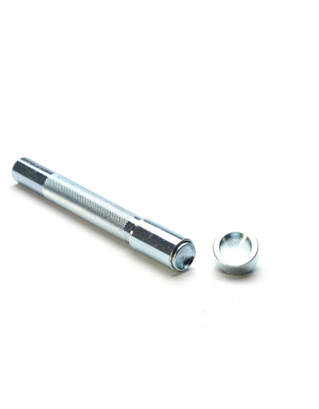 Setting tool for decorative metal spots (studs) for leathercraft