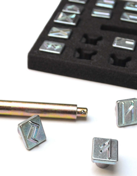 Runic - runes leather stamping set