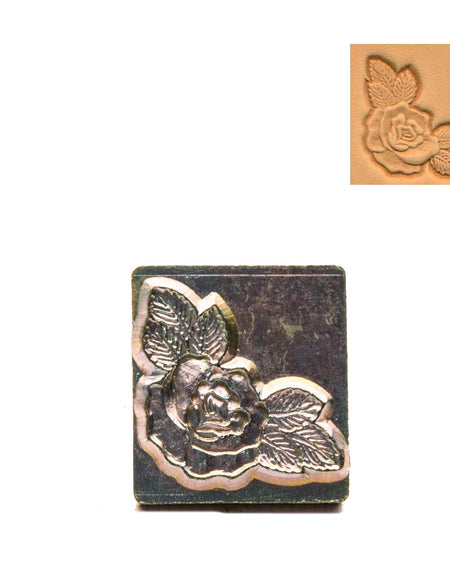 Rose Corner 3D Embossing Stamp from Identity Leathercraft