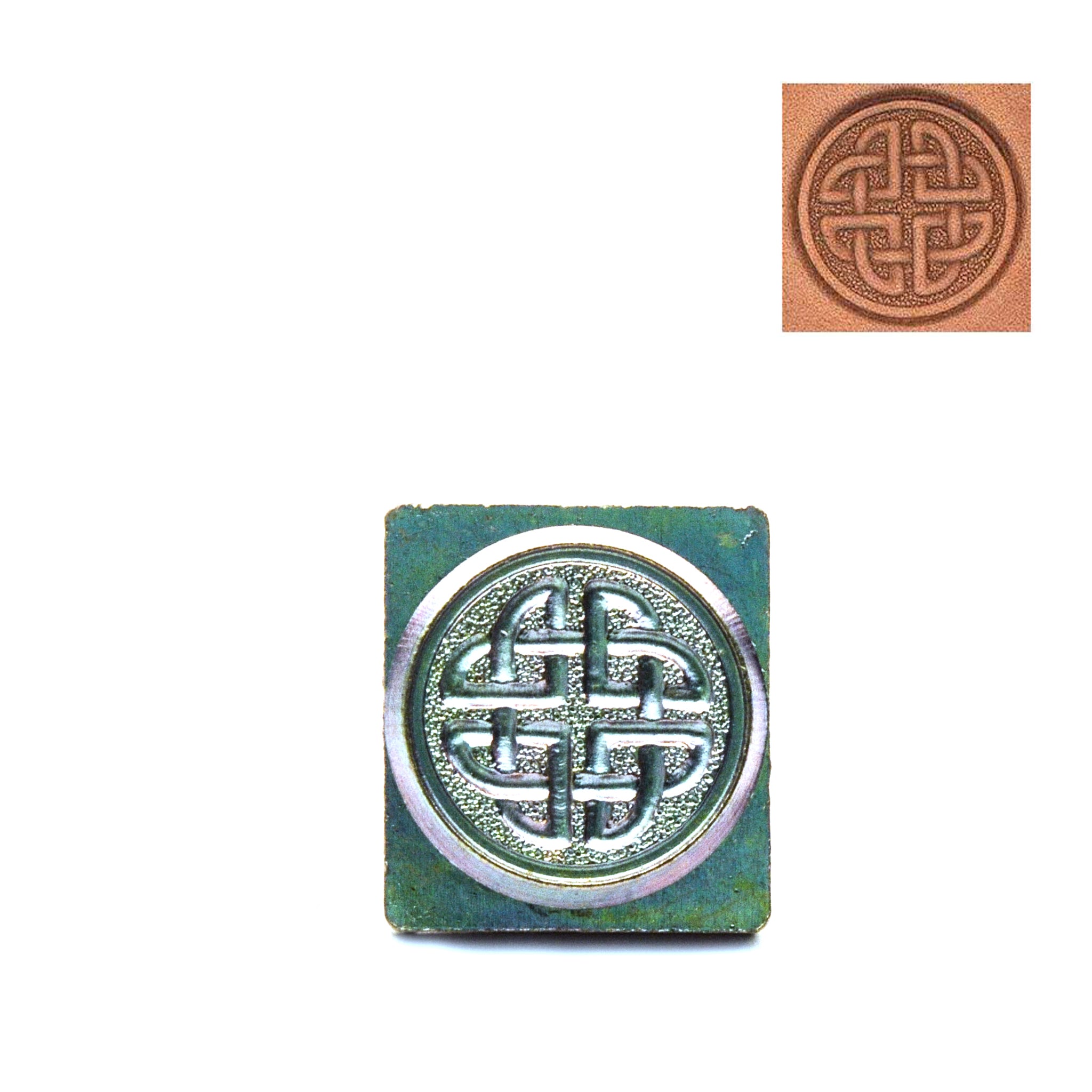 Celtic Knot Circle 3D Embossing Stamp from Identity Leathercraft
