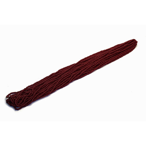 Load image into Gallery viewer, Wine Red Opaque Czech Seed Beads from Identity Leathercraft

