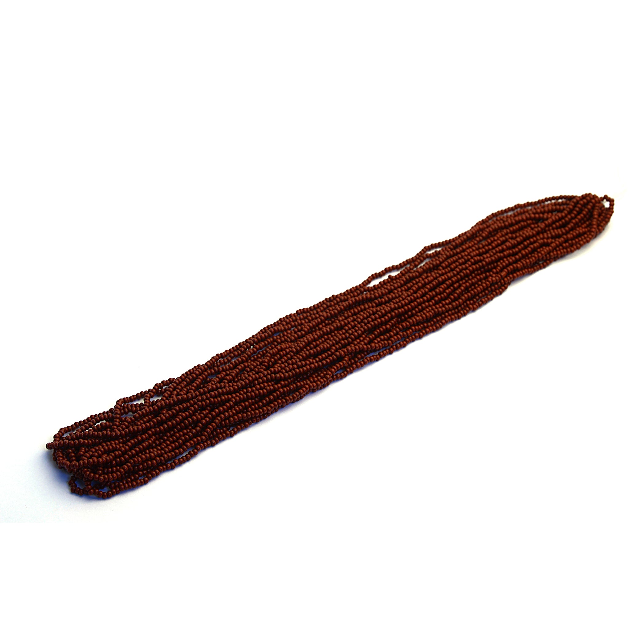 Brown Opaque Czech Seed Beads from Identity Leathercraft