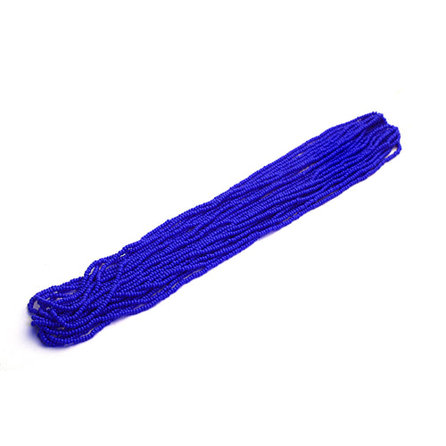 Load image into Gallery viewer, Royal Blue Opaque Czech Seed Beads from Identity Leathercraft
