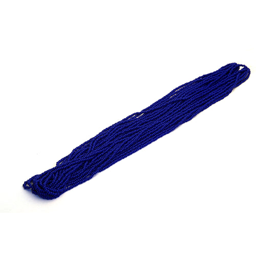 Load image into Gallery viewer, Navy Blue Opaque Czech Seed Beads from Identity Leathercraft
