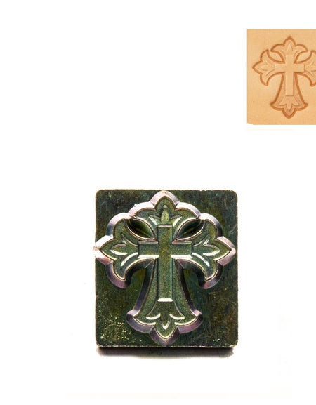 Ornate Cross 3D Embossing Stamp from Identity Leathercraft