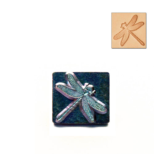 Load image into Gallery viewer, Dragonfly 3D Embossing Stamp from Identity Leathercraft
