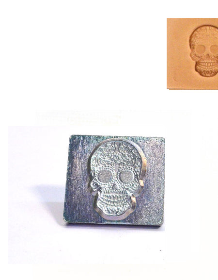 Sugar Skull 3D Embossing Stamp from Identity Leathercraft