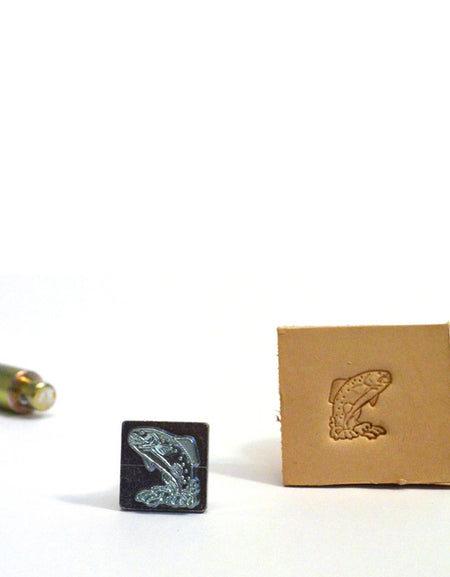 Trout (Fish) Mini 3D Embossing Stamp from Identity Leathercraft